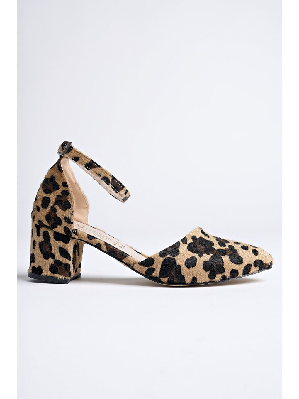 Sarı W708  Kadın Klasik Günlük Tarz ve Rahat Topuklu Ayakkabı-6