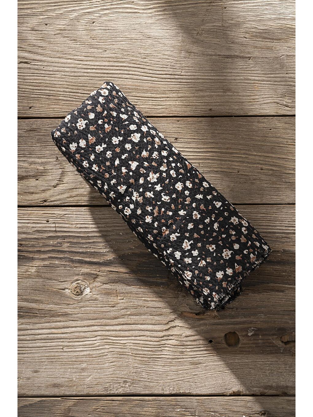 Karışık Kadın Kırışmaz Tesettür 3'lü Bürümcük Şal Paketi (Siyah-Koyu Vizon-Haki)-3