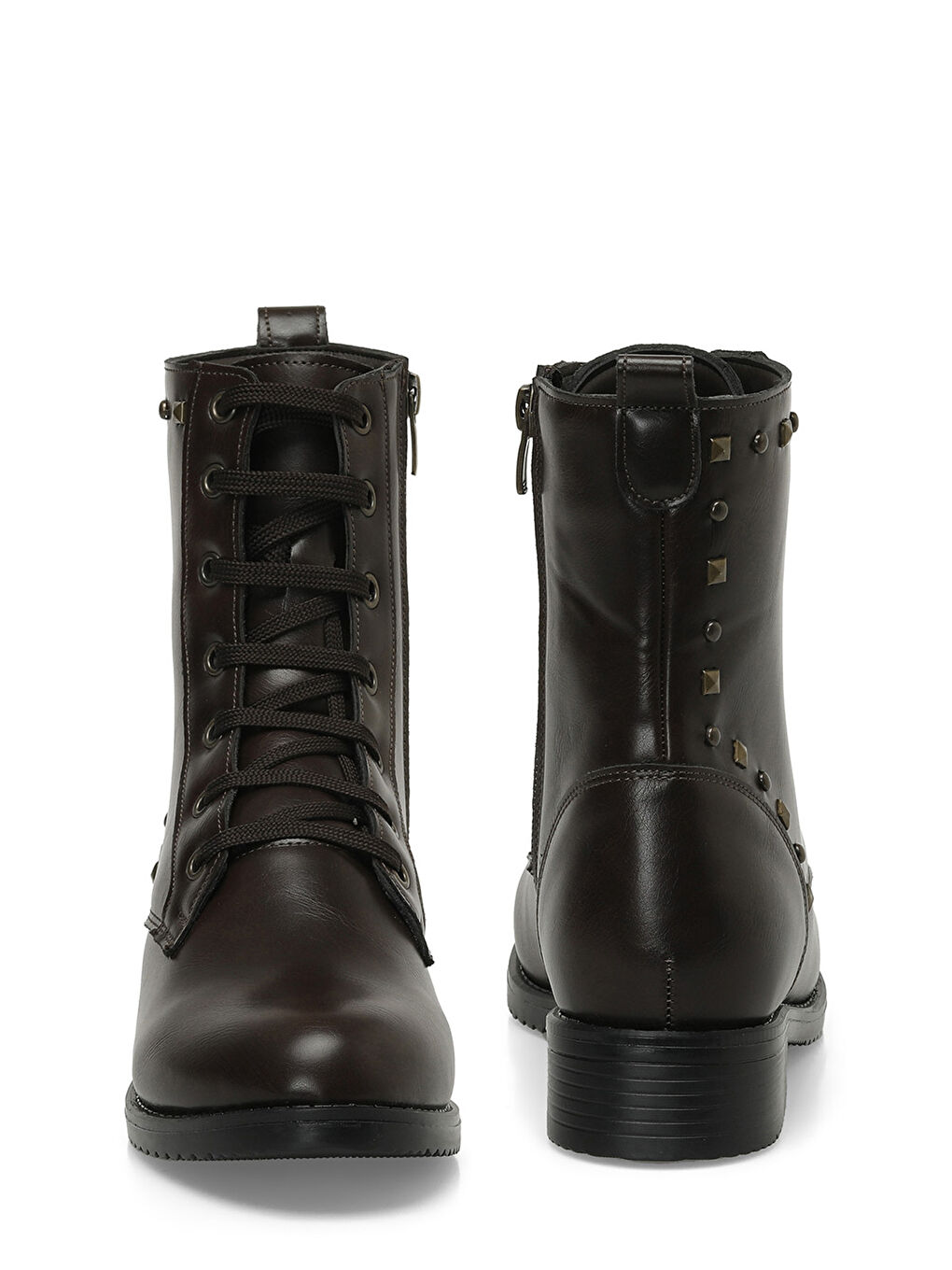 322083.Z 3PR Kahverengi Kadın Düz Bot-4