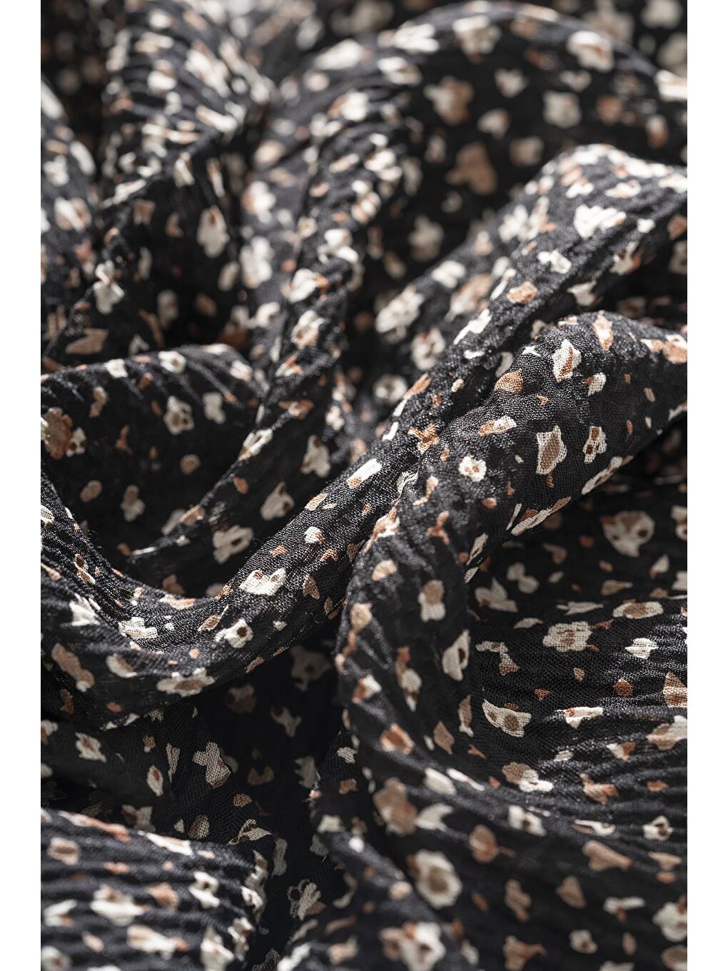 Karışık Kadın Kırışmaz Tesettür 3'lü Bürümcük Şal Paketi (Siyah-Koyu Vizon-Haki)-6