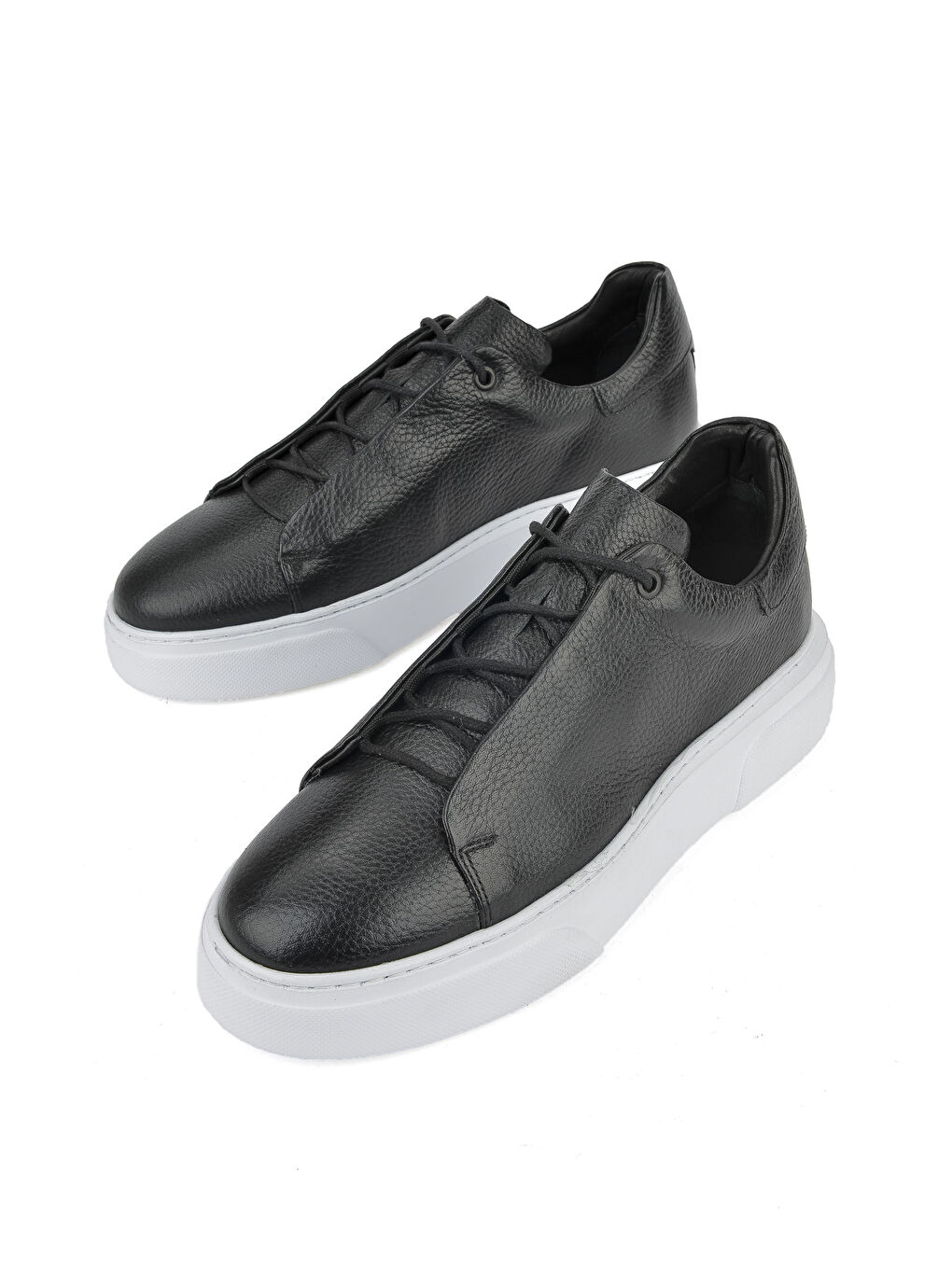 Erkek Hakiki Deri Sneaker 1511026Z855 Siyah-4