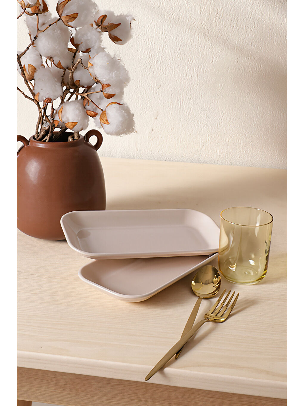 Ekru Krem Pergamon Kayık Tabak 26 Cm 2 Adet-1