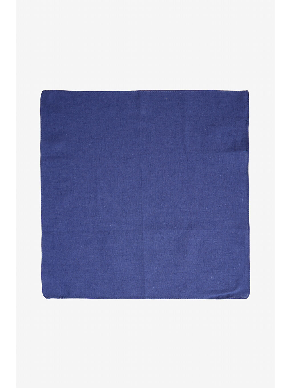 Erkek Lacivert Desensiz Keten Mendil-2