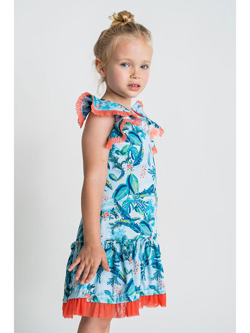 Karışık Kız Çocuk Elbise-3