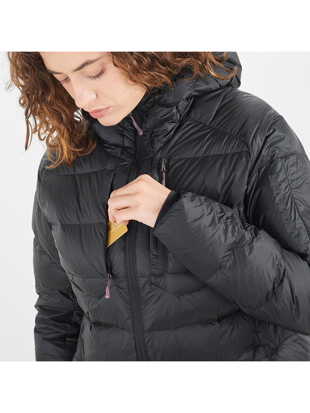 Elixir Ultra Down Parka Kadın Siyah Outdoor Ceketi-4