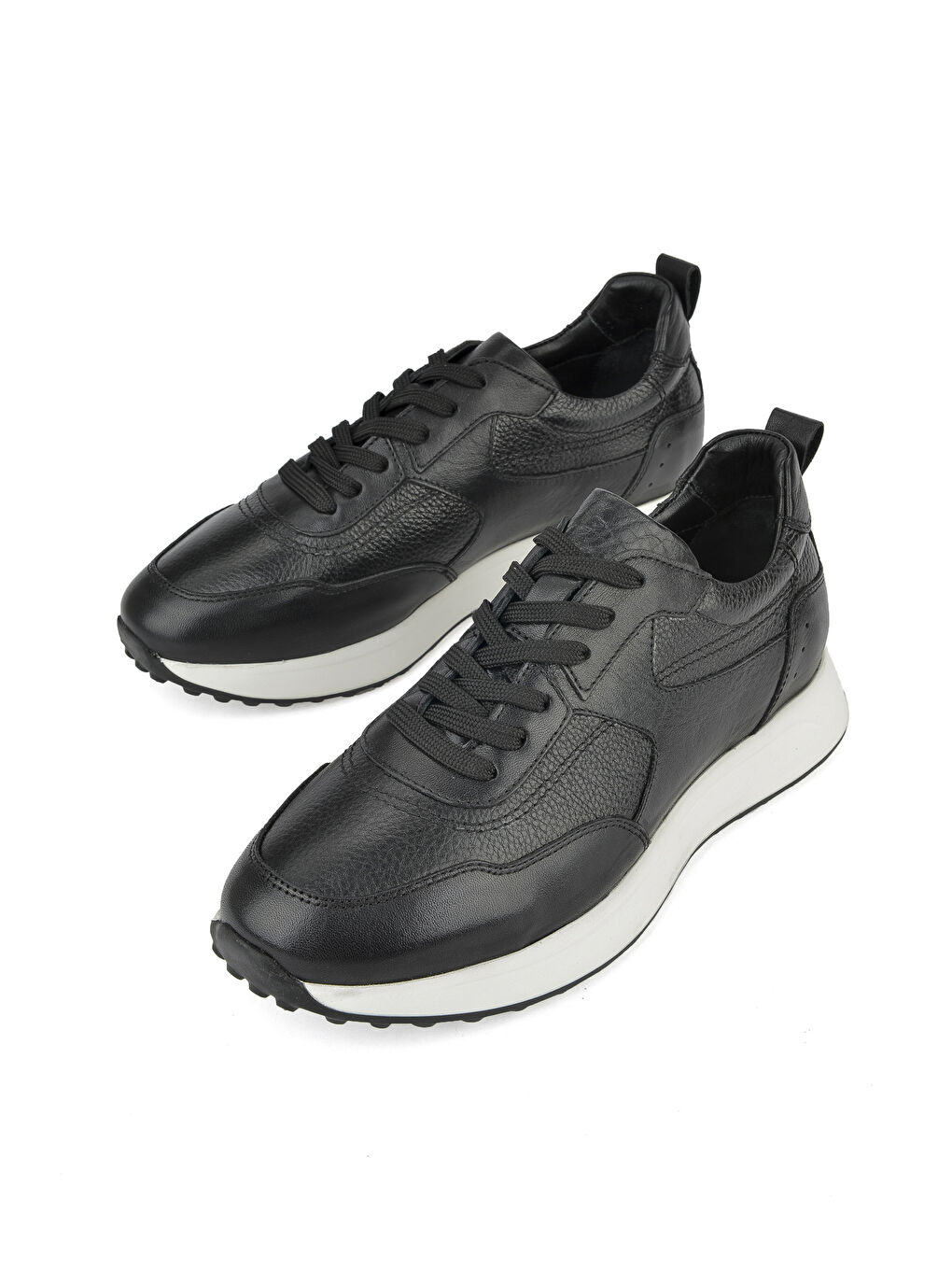 Erkek Hakiki Deri Sneaker 1511026Z280 Siyah-4