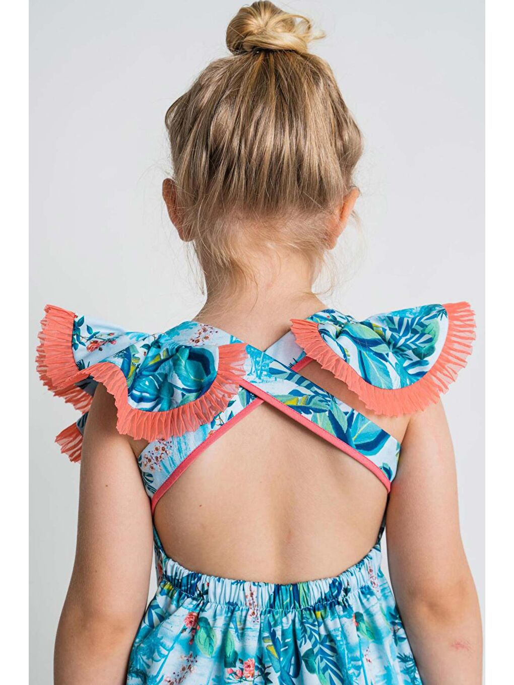 Karışık Kız Çocuk Elbise-5