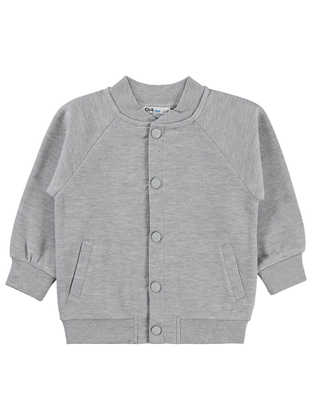 Boys Pike 2-5 Yaş Hırka - Gri