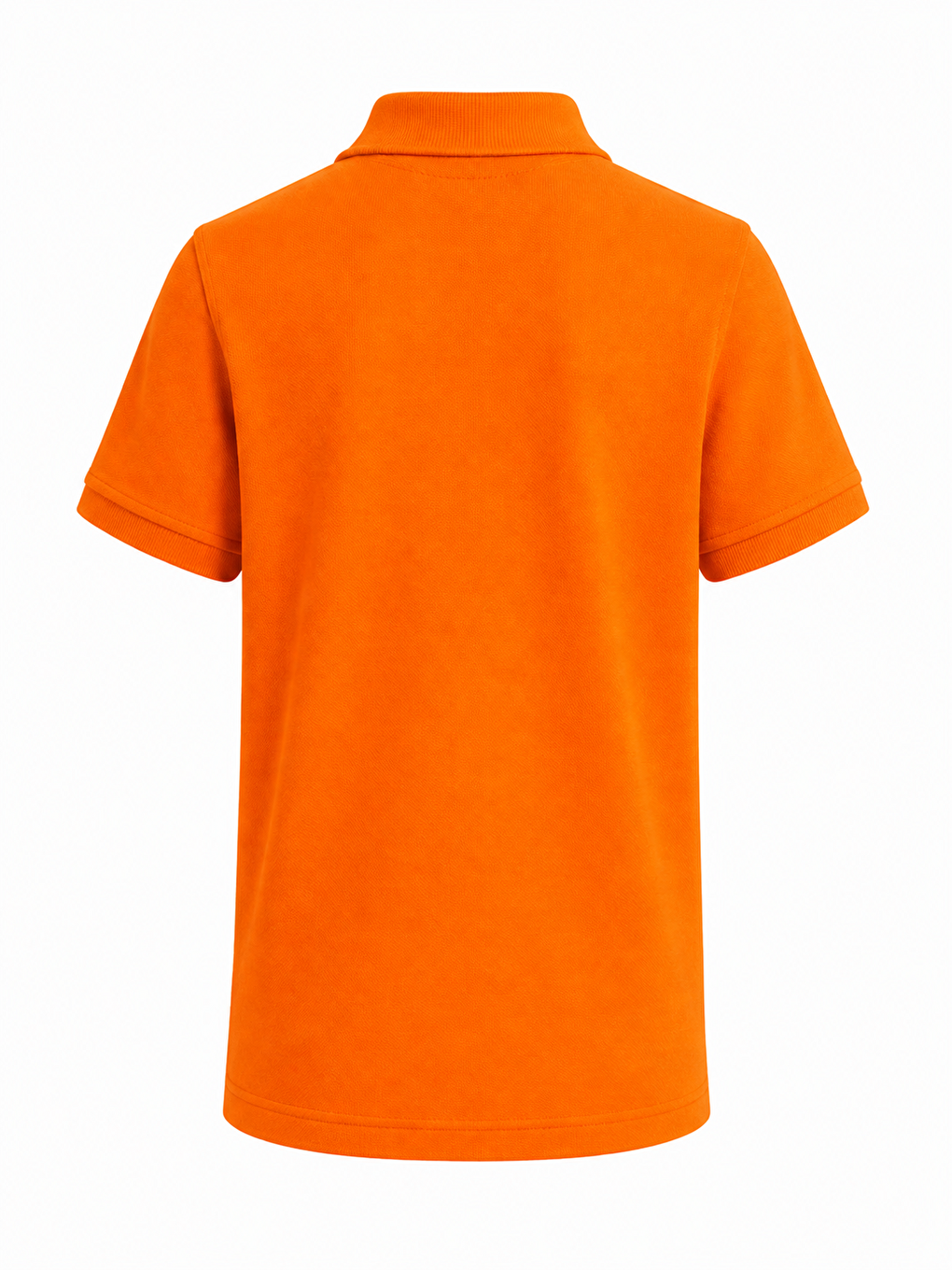 Turuncu Kids Polo Yaka Basic Kısa Kollu Unisex Çocuk Tişört-2