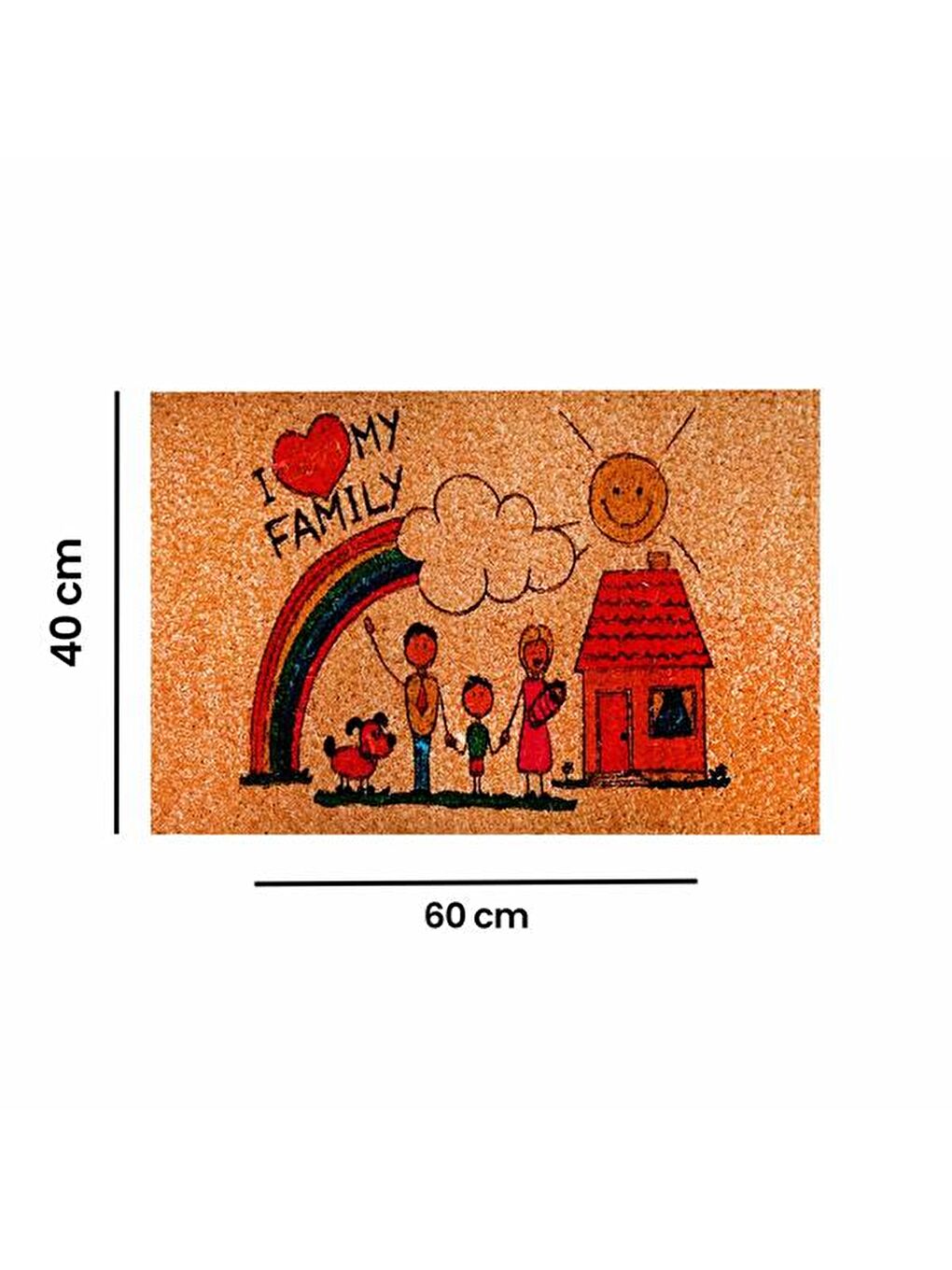 Bej Koko Kapı Paspası - Family-1