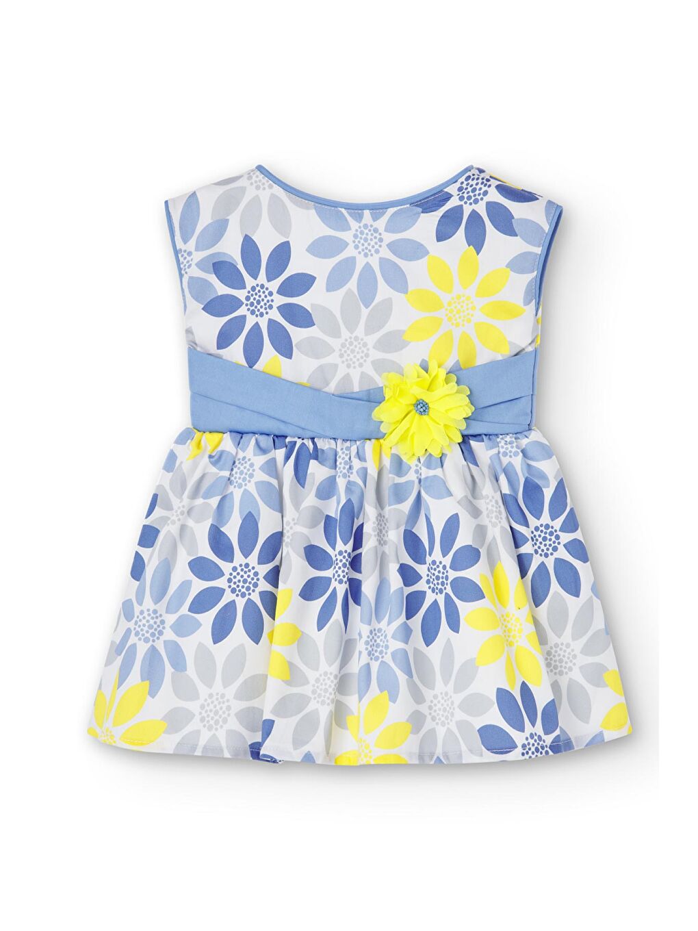 Karışık Kız Çocuk Çiçekli Elbise-3
