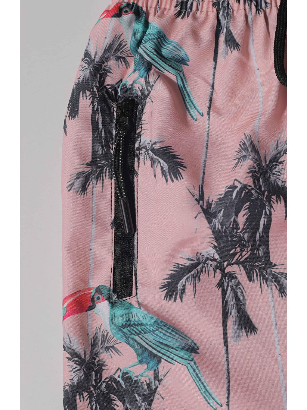 Pembe Erkek Çocuk Flamingo Desenli Mayo Şort (4-5 Yaş 8-9 Yaş)-2