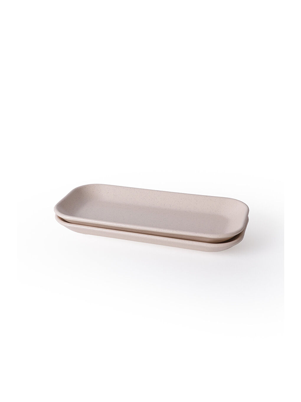 Ekru Mat Krem Pergamon Kayık Tabak 26 Cm 2 Adet-5