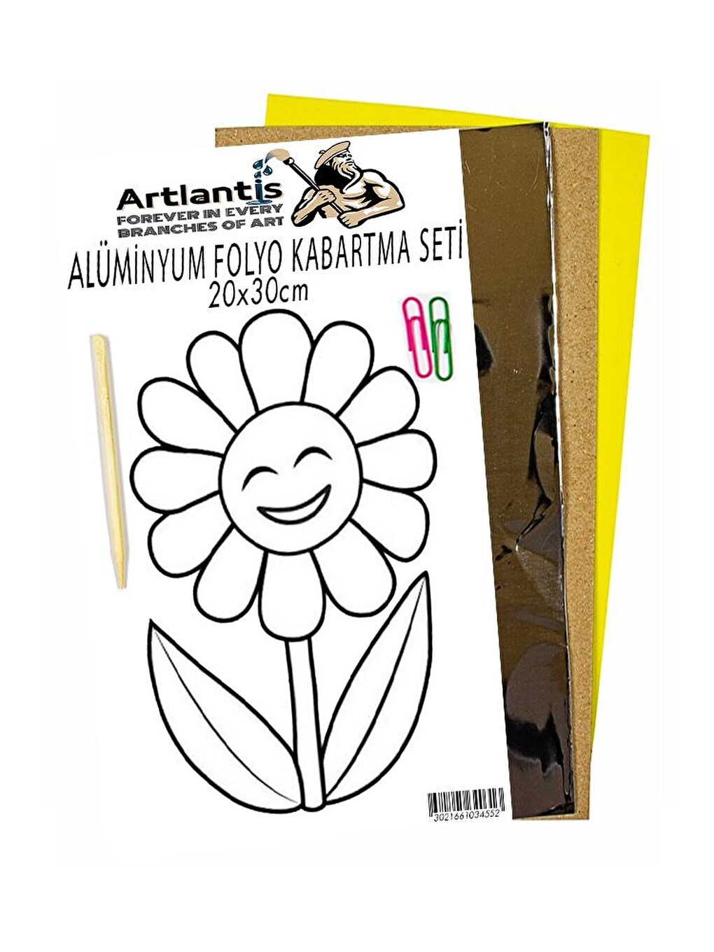 Alüminyum Folyo Kabartma Seti 20x30 Cm Deney Malzemesi 1 Paket Aliminyum Folyo Seti Kabartma