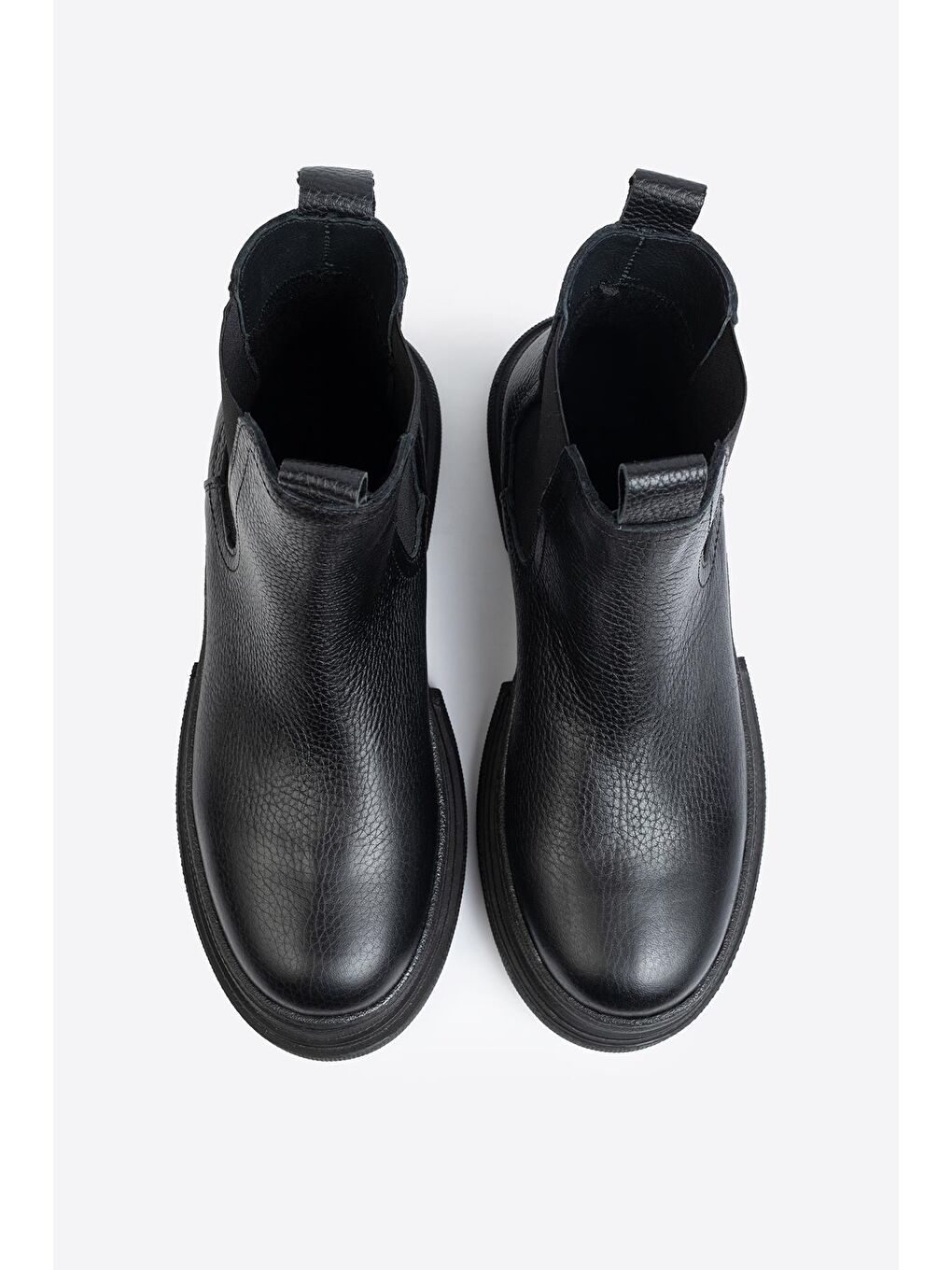 Siyah Kadın Hakiki Deri Bot-5