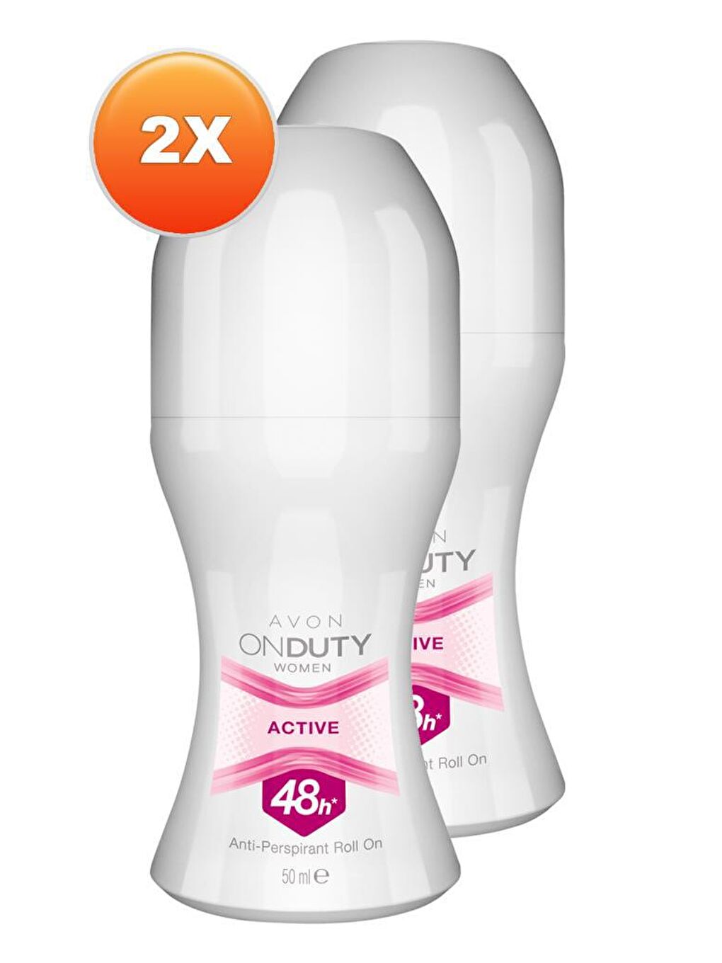 AVON Renksiz OnDuty Active Kadın Rollon 50 Ml. İkili Set