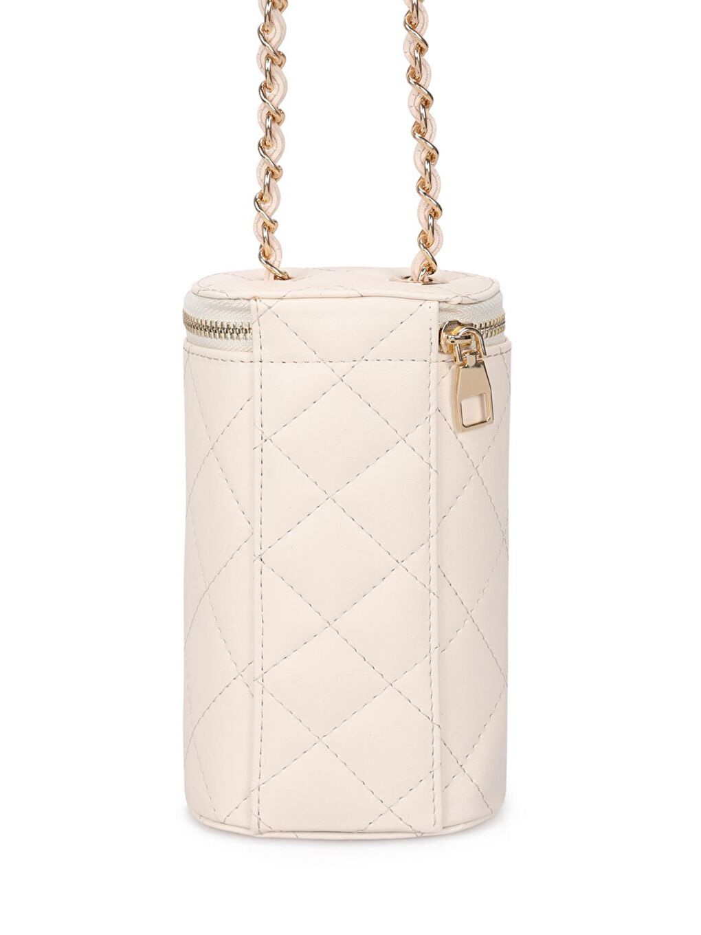 Ekru Kadın Zincir Askılı Omuz Çantası-3