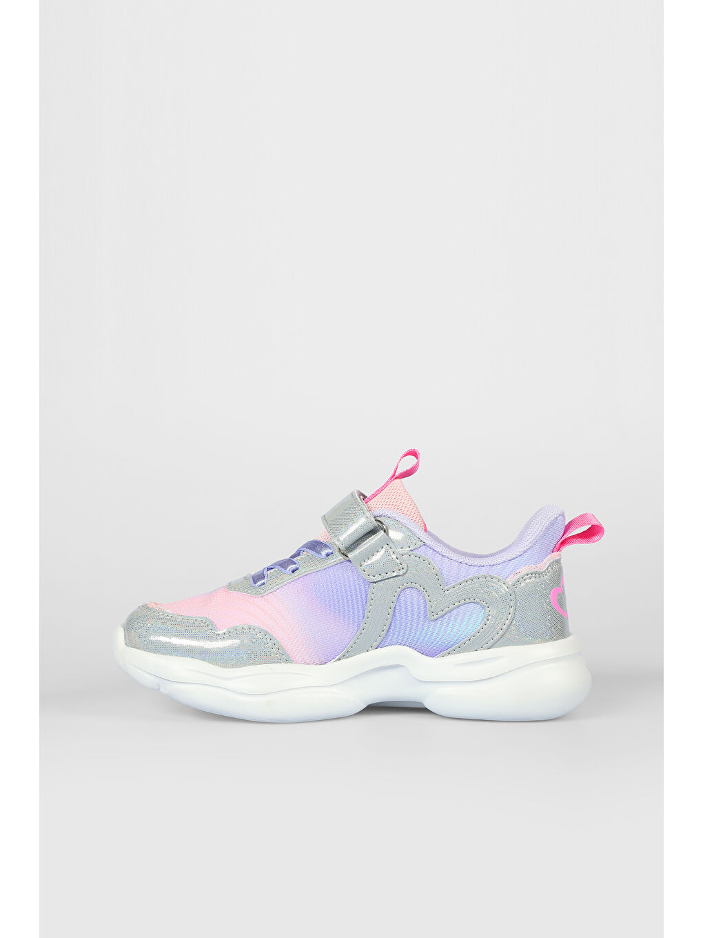 Heart Işıklı Kız Çocuk Lila Spor Ayakkabı-3