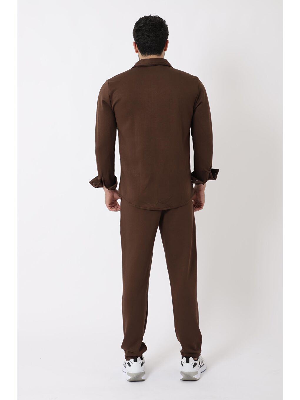 Kahverengi Penye Çıtçıtlı Kışlık Joger Erkek Takım QM 2013 6362_72011-4