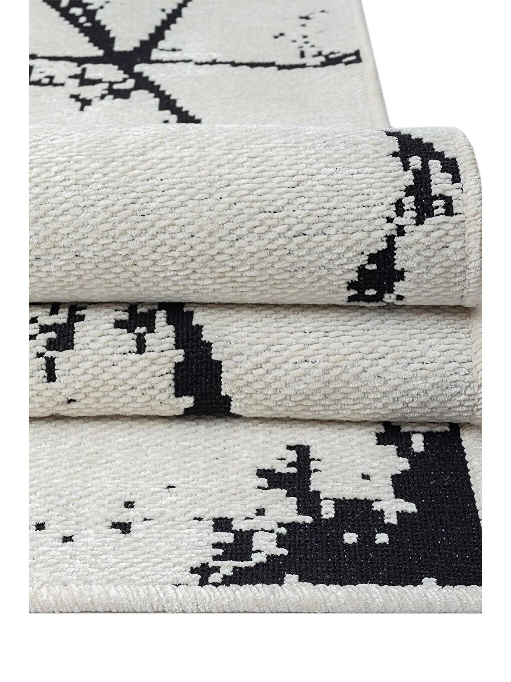 Beyaz Terapia 3901 Kadife Dokuma Kilim-80x300-1