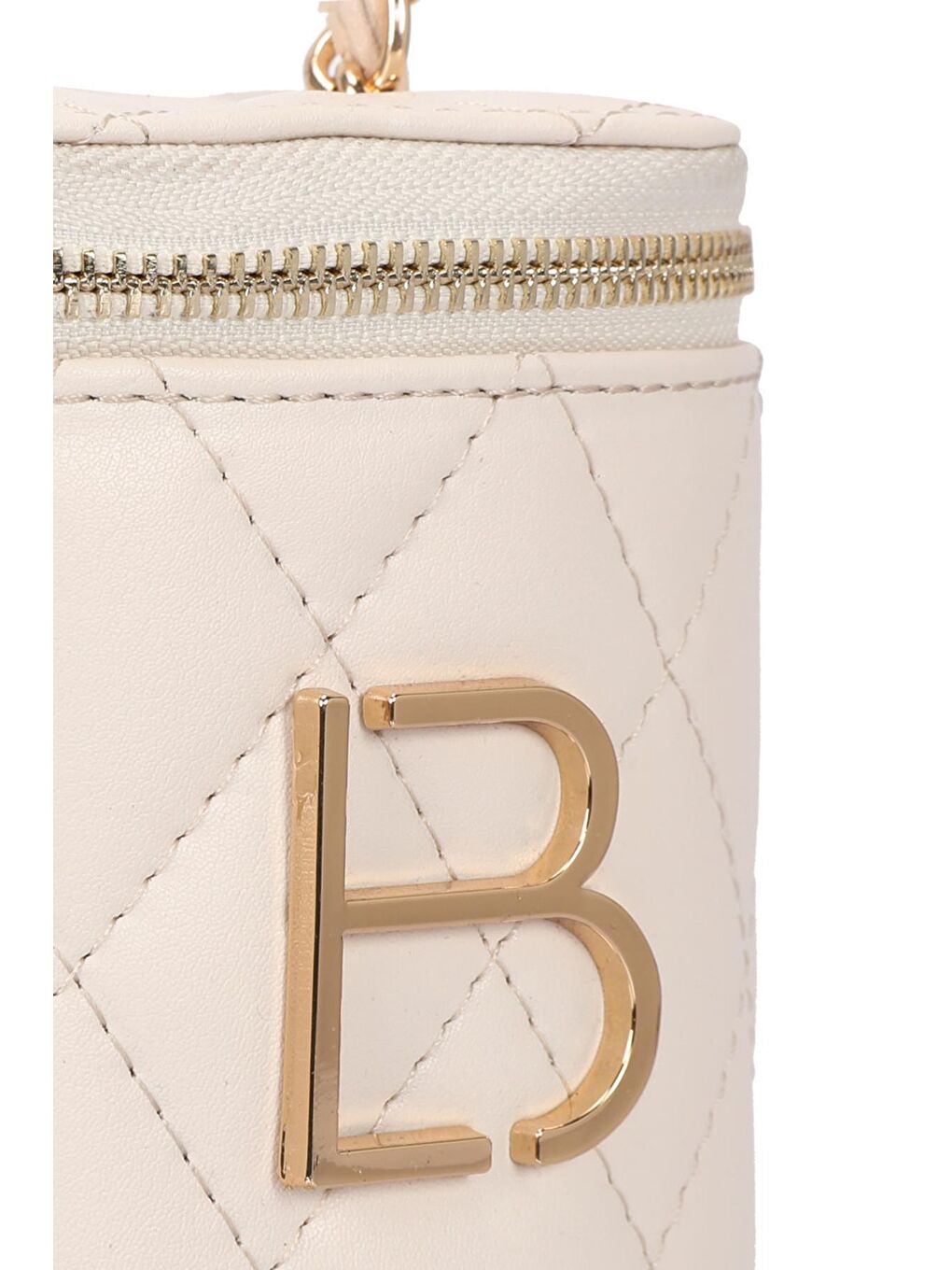 Ekru Kadın Zincir Askılı Omuz Çantası-5