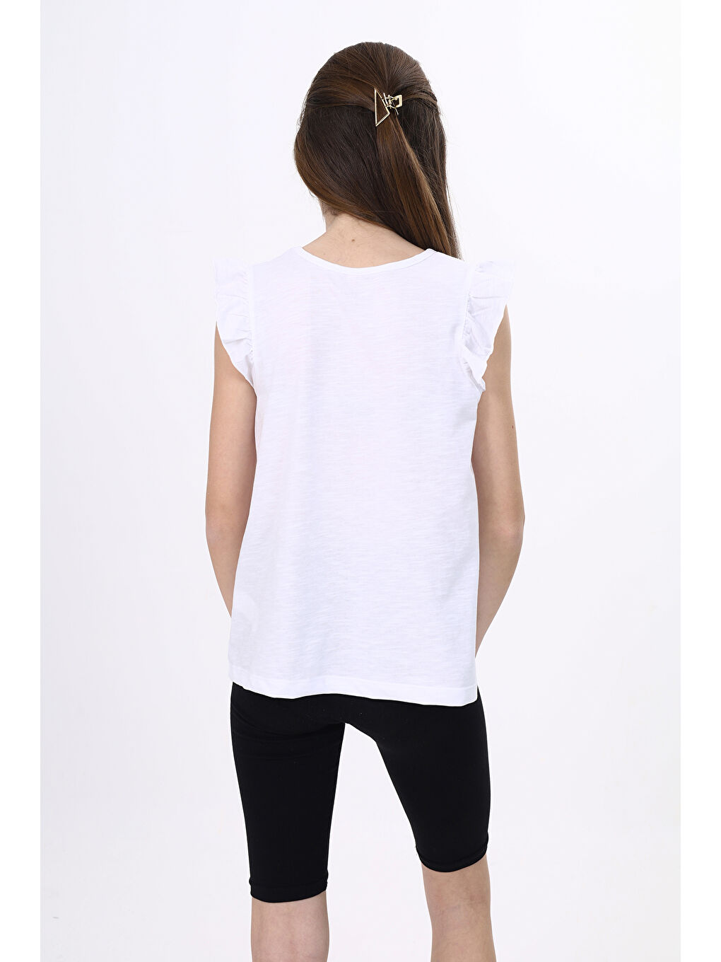 Beyaz Kız Çocuk Atlet-3