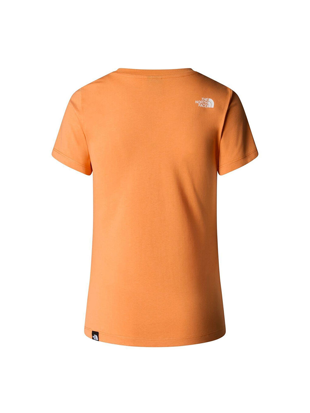 Simple Dome Slim Kadın Turuncu Yuvarlak Yaka Tişört-1