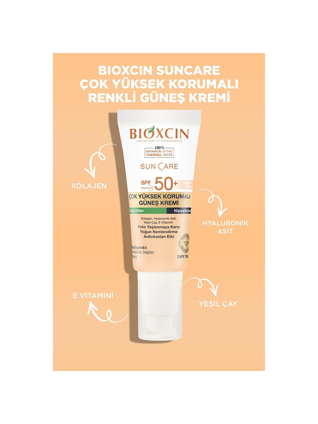 Bioxcin Renksiz Sun Care Yağlı Ciltler Için Renkli Güneş Kremi SPF 50+ 50 ml - 2