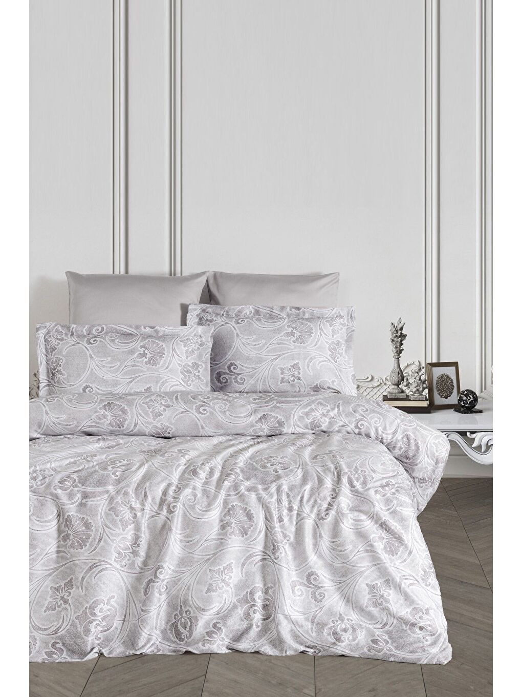 Karışık Family Size Lyocell Nevresim Takımı Grida-1