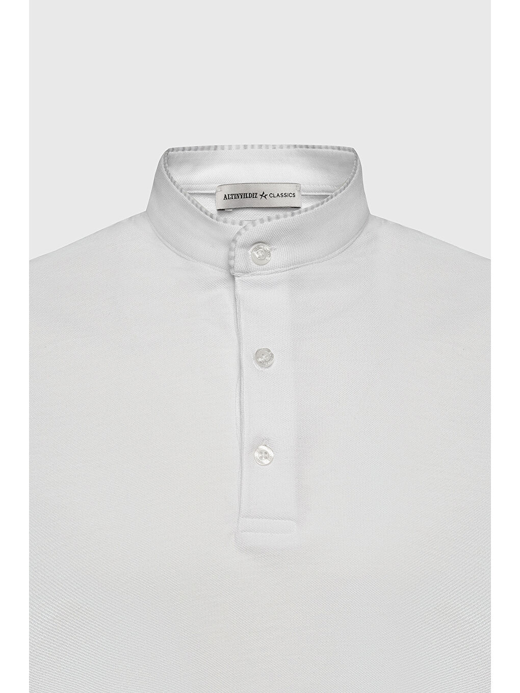 Erkek Beyaz Dar Kesim %100 Pamuk Tişört-6