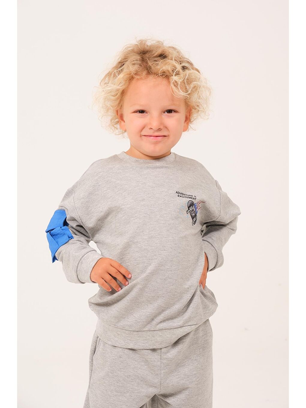 Erkek Çocuk Cep Detaylı Sweatshirt - Grimelanj-3