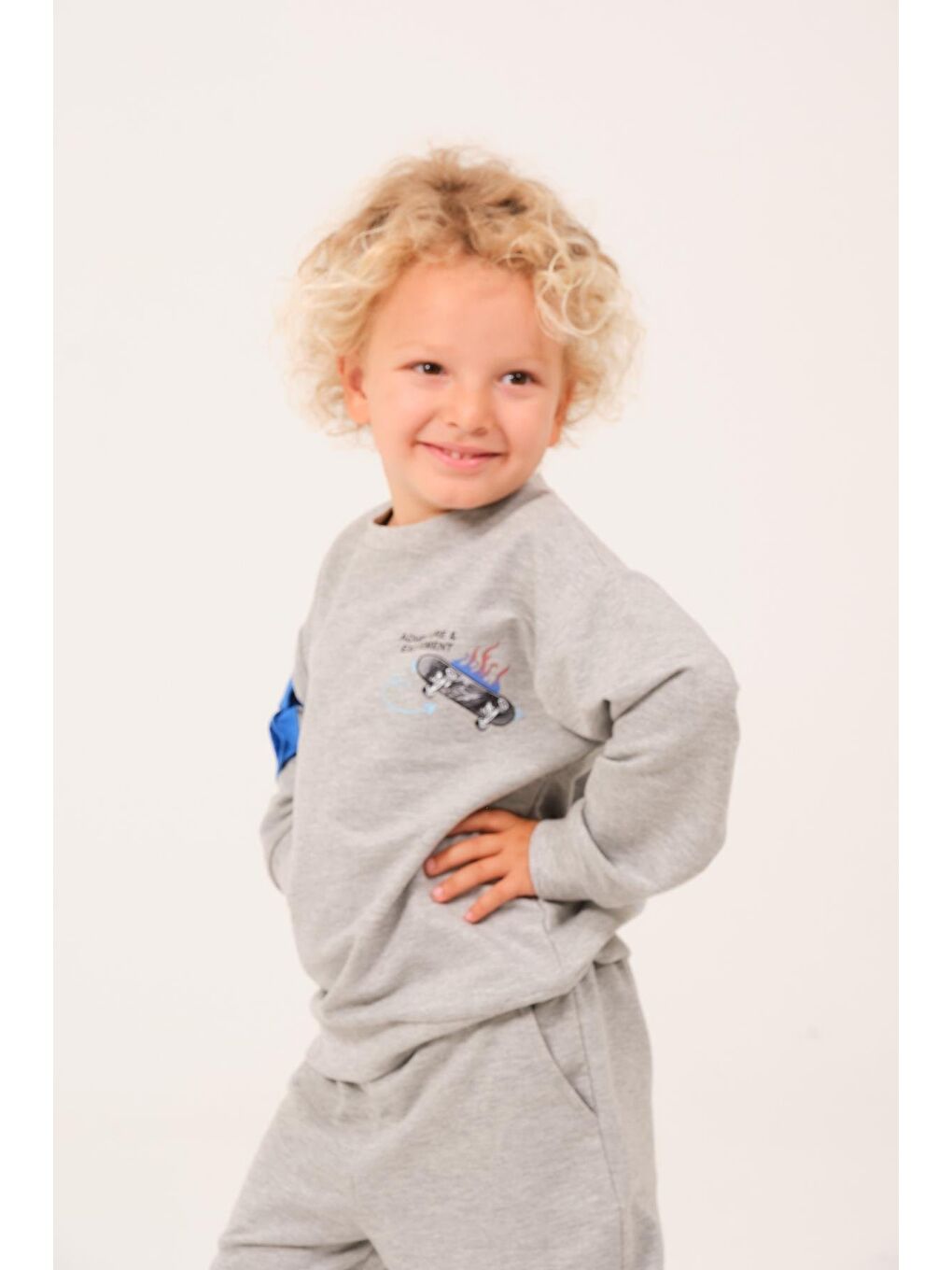 Erkek Çocuk Cep Detaylı Sweatshirt - Grimelanj-4