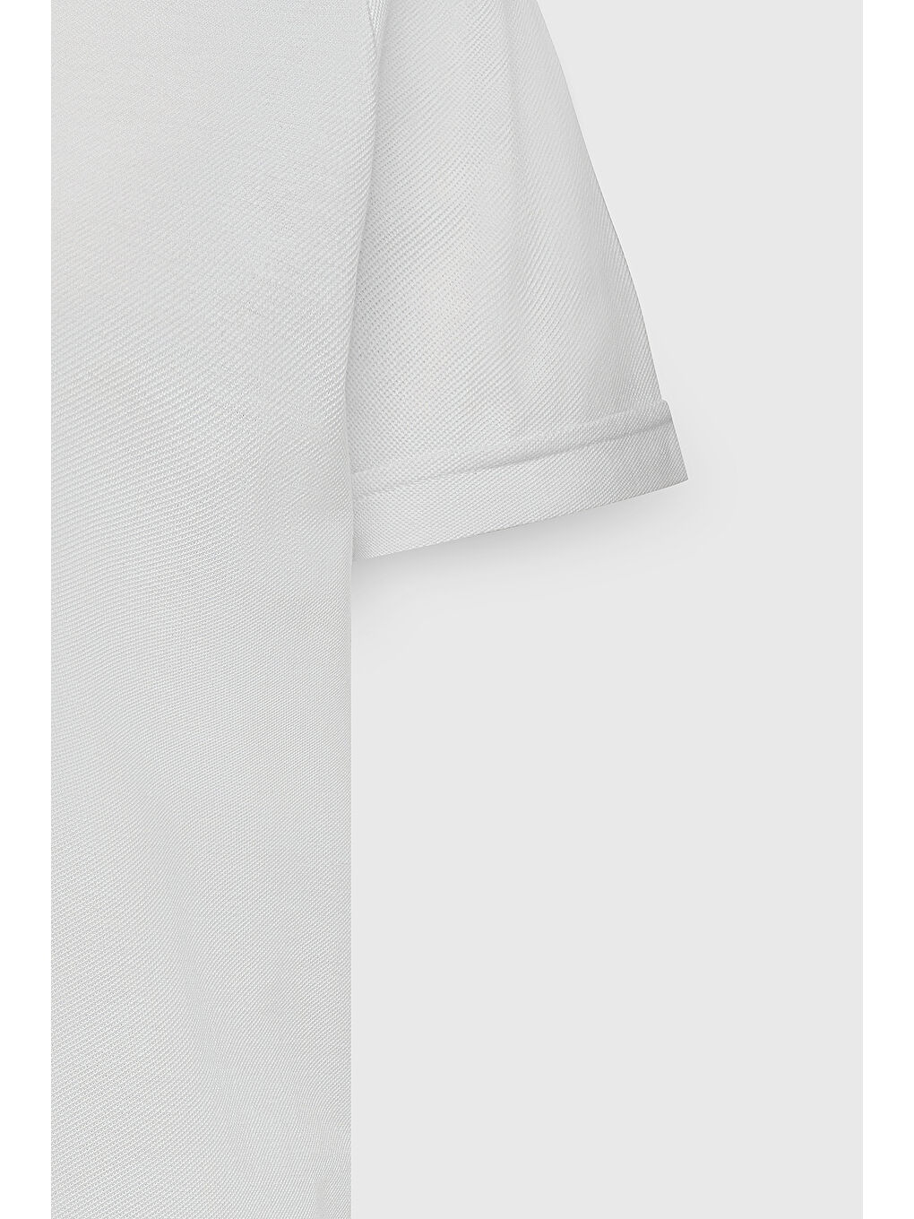 Erkek Beyaz Dar Kesim %100 Pamuk Tişört-7