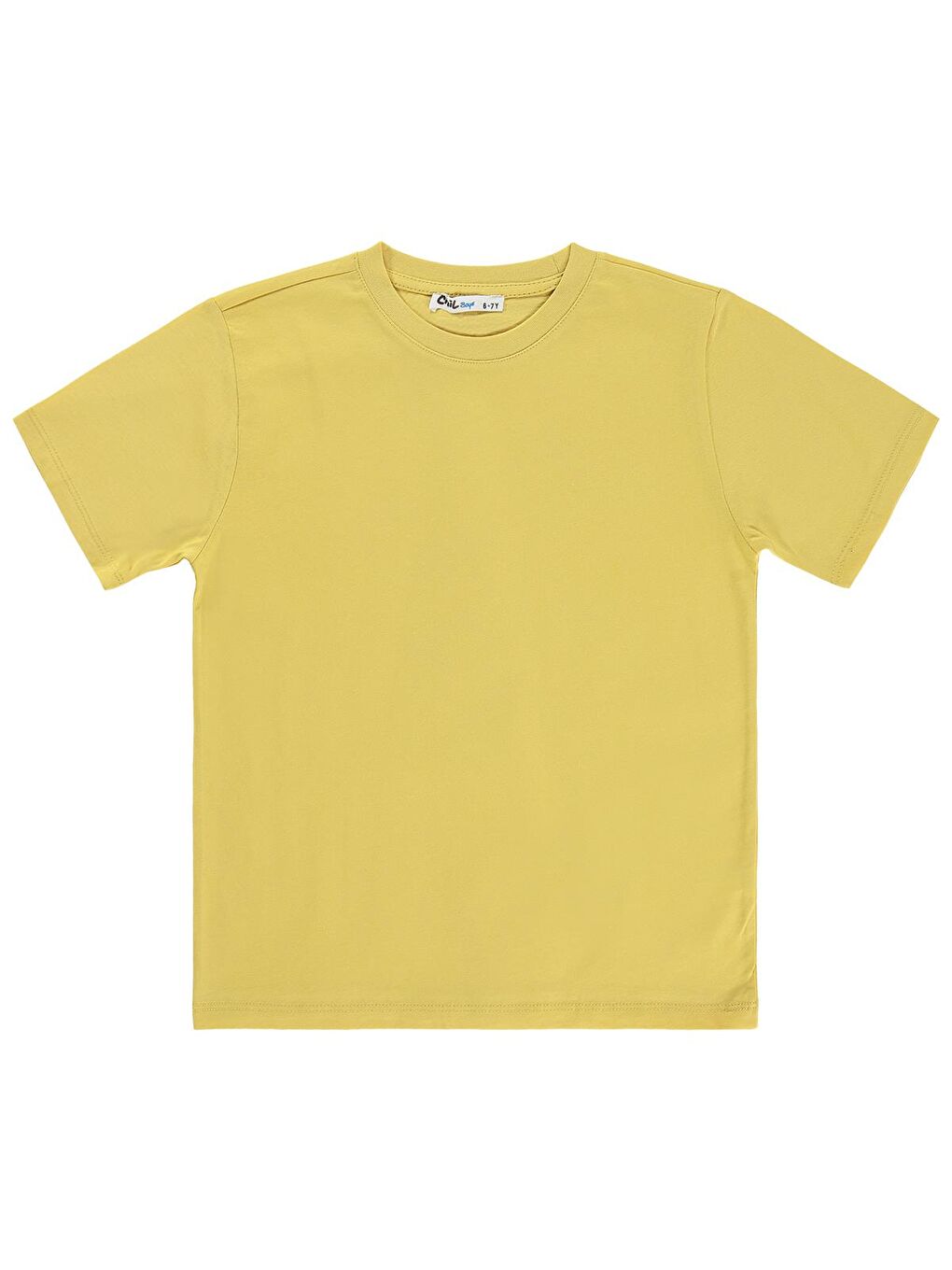 Boys Basic 6-9 Yaş Tişört - Sarı