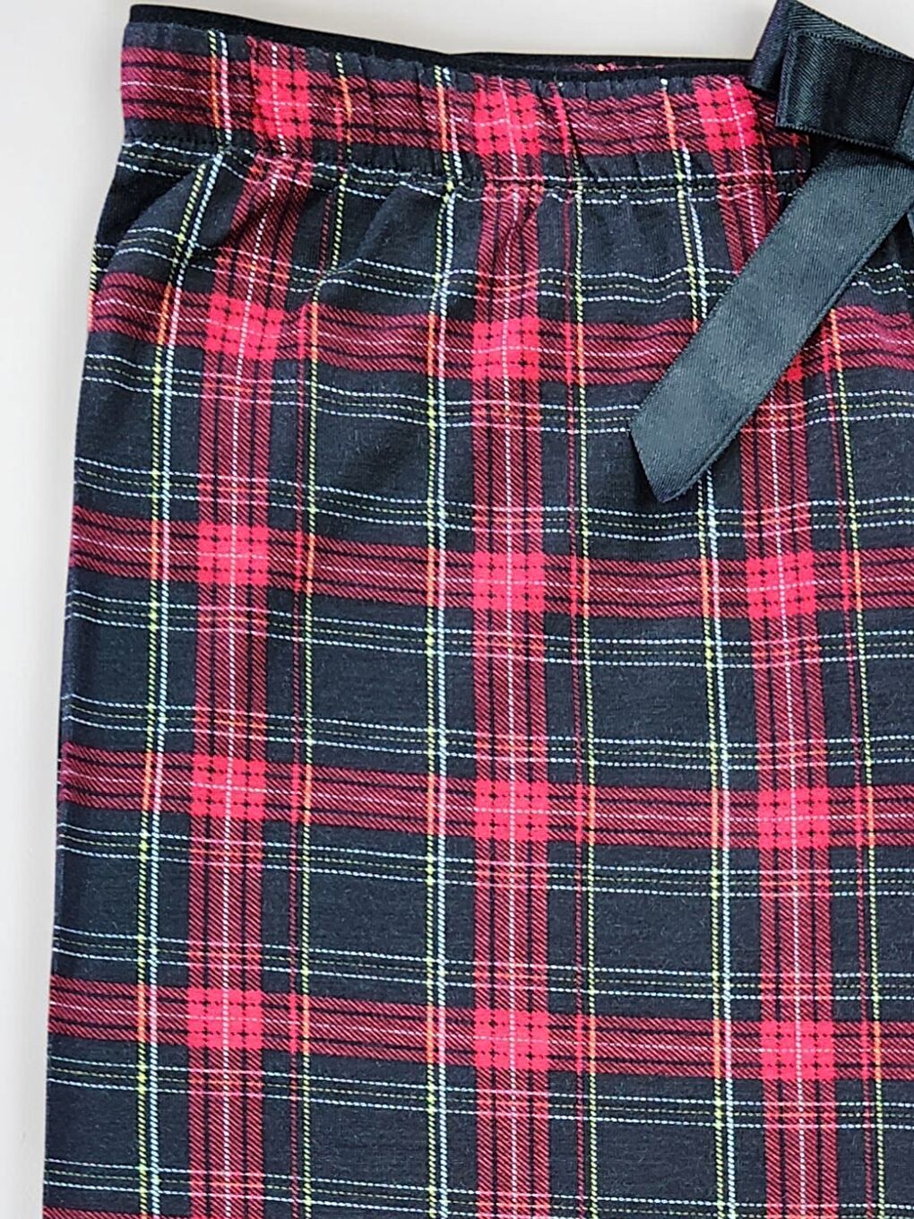 Kırmızı Kadın Desenli Viskon Düz Paça Pijama Altı-1