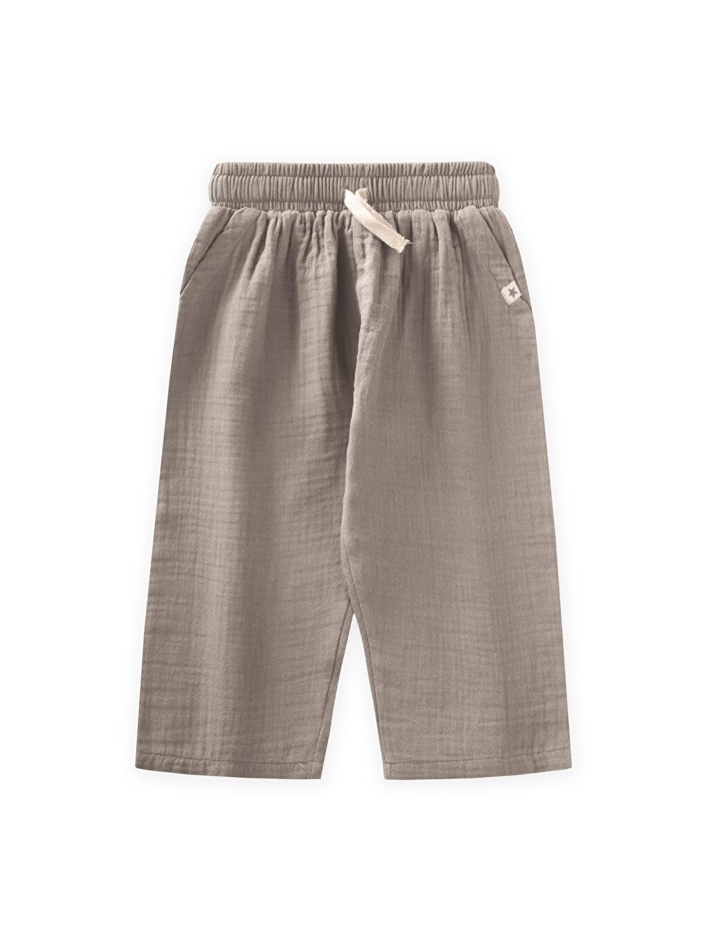 Bej Erkek Çocuk Müslin Pantolon