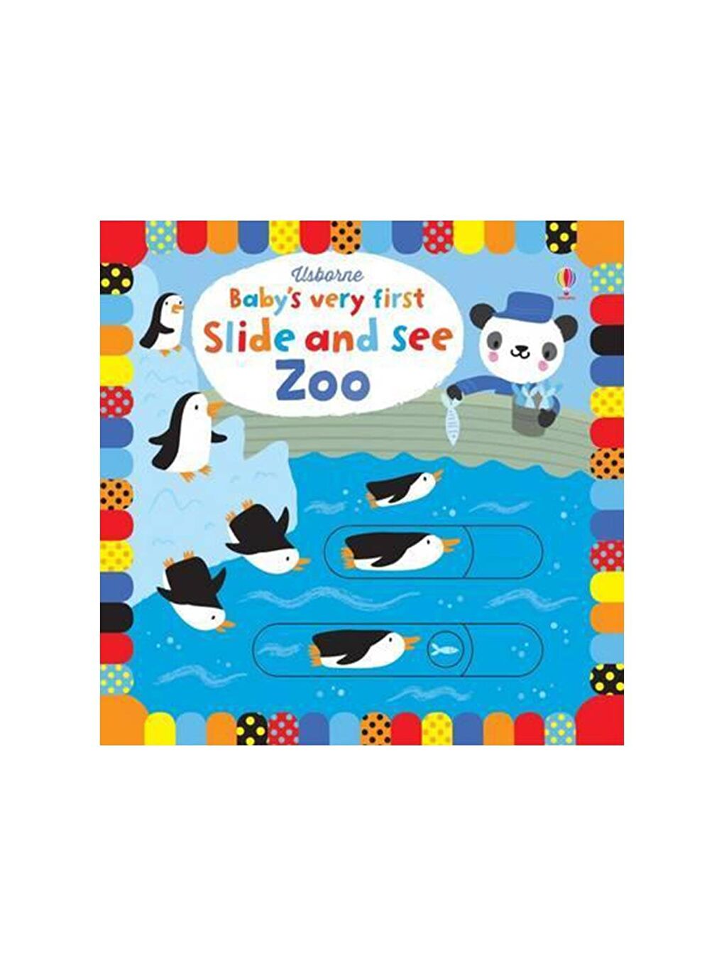 The Usborne Beyaz-Renklibaskı BVF Slide and See Zoo