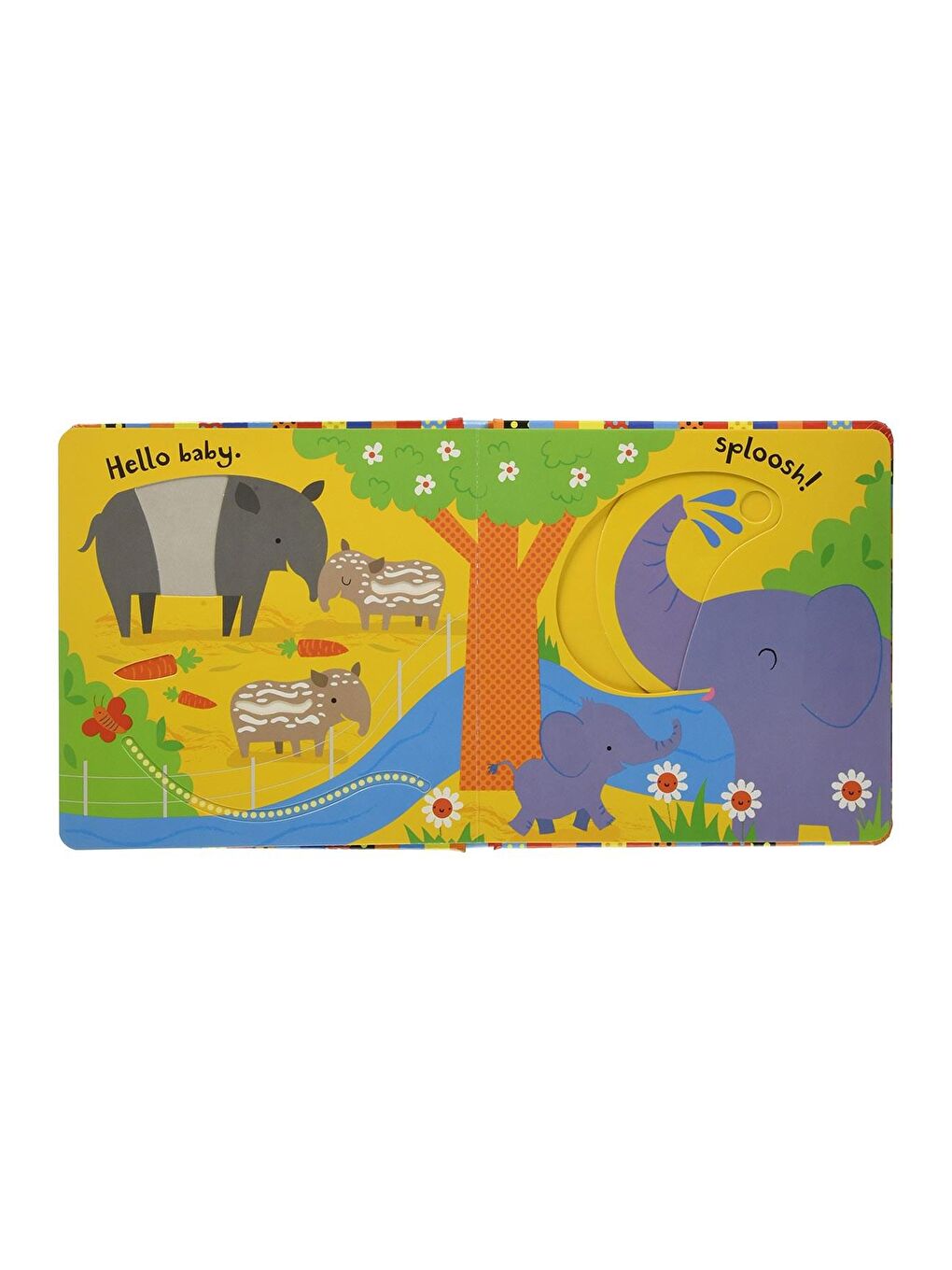 The Usborne Beyaz-Renklibaskı BVF Slide and See Zoo - 1