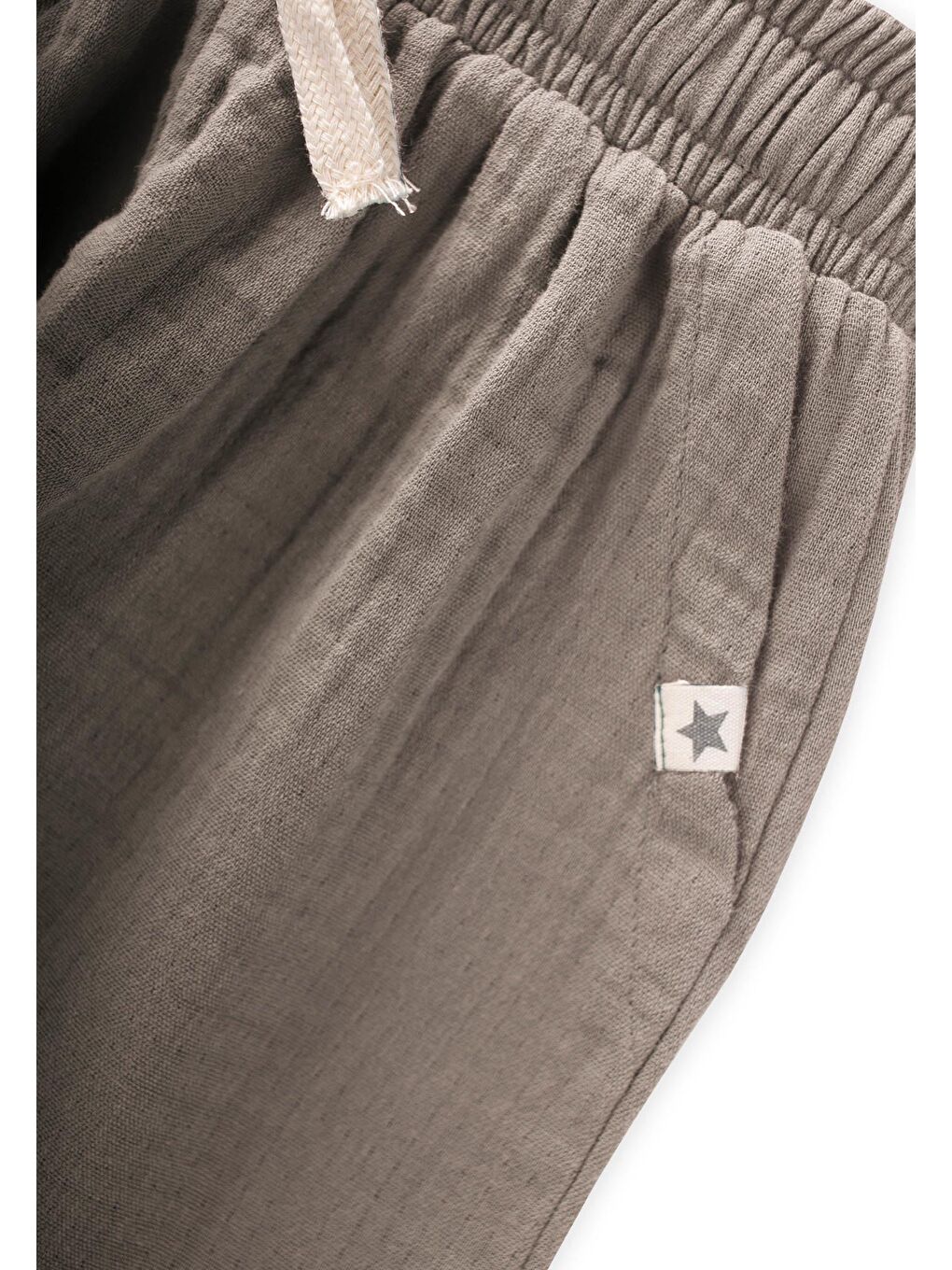 Bej Erkek Çocuk Müslin Pantolon-2