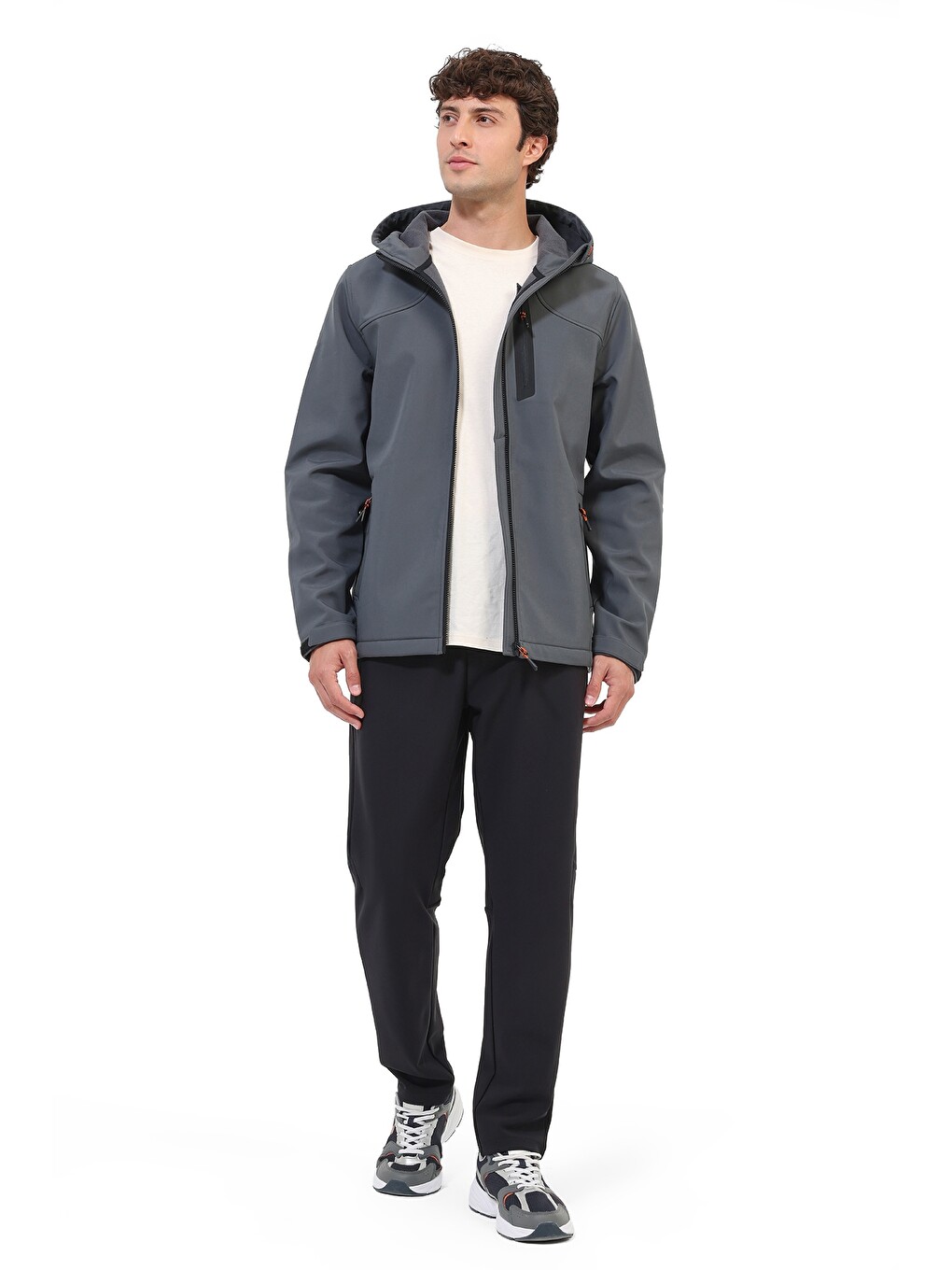 Karışık Softshell Erkek Antrasit Ml New Trend 5gt17-2