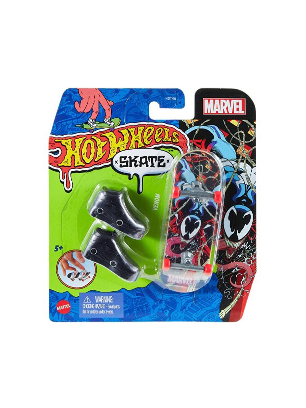 Hot Wheels Karışık Skate Parmak Kaykay ve Ayakkabı Paketleri Venom