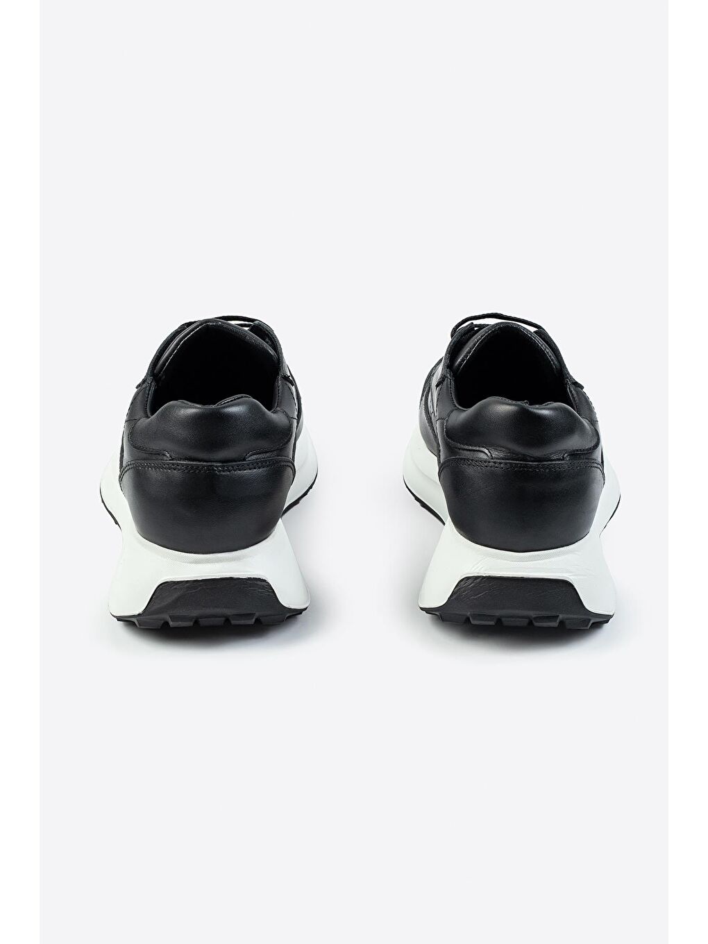 Siyah Nopa Hakiki Deri Erkek Sneaker-2