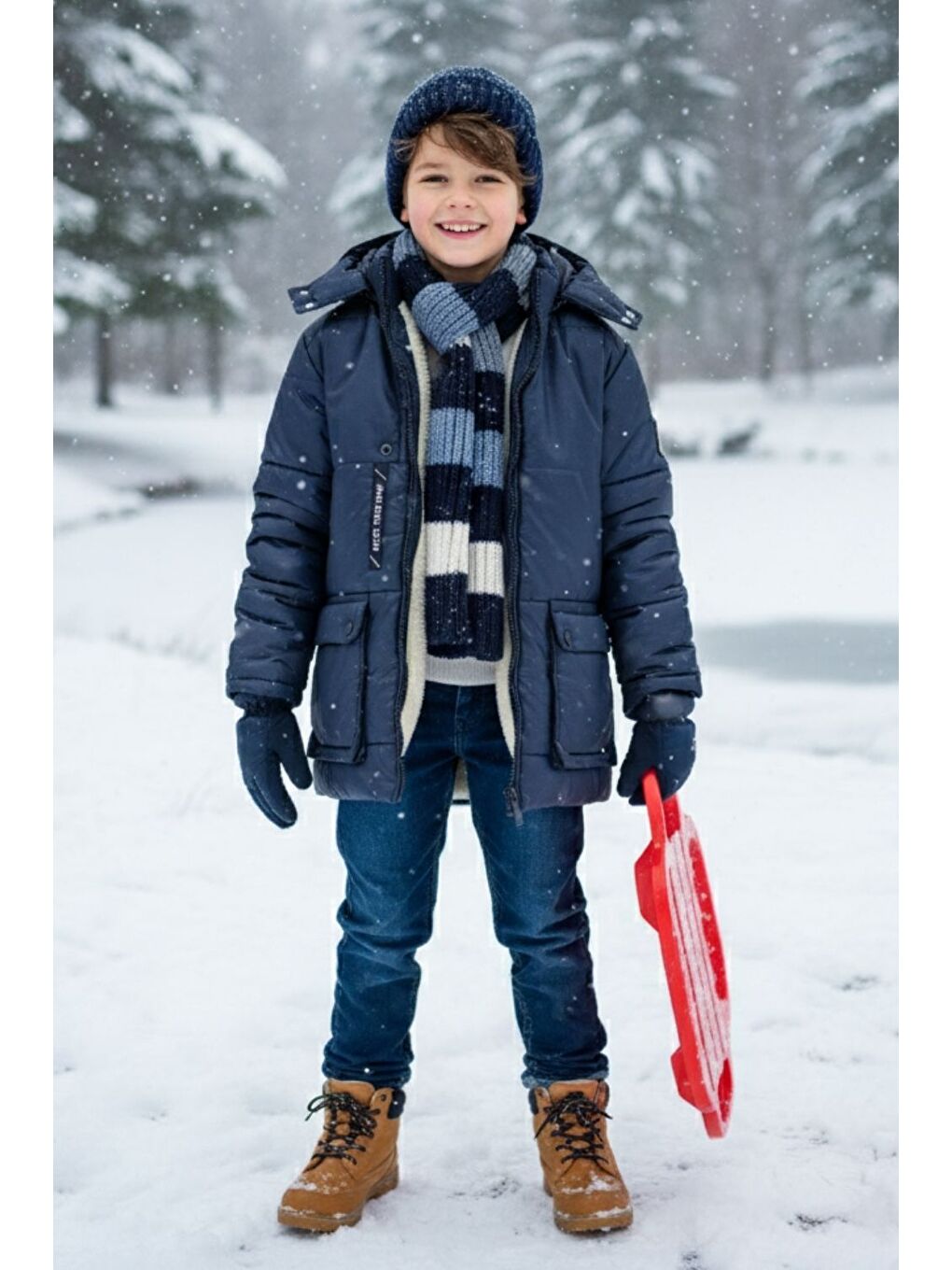 Lacivert Vibes x Avmteks Çocuk Mont 013