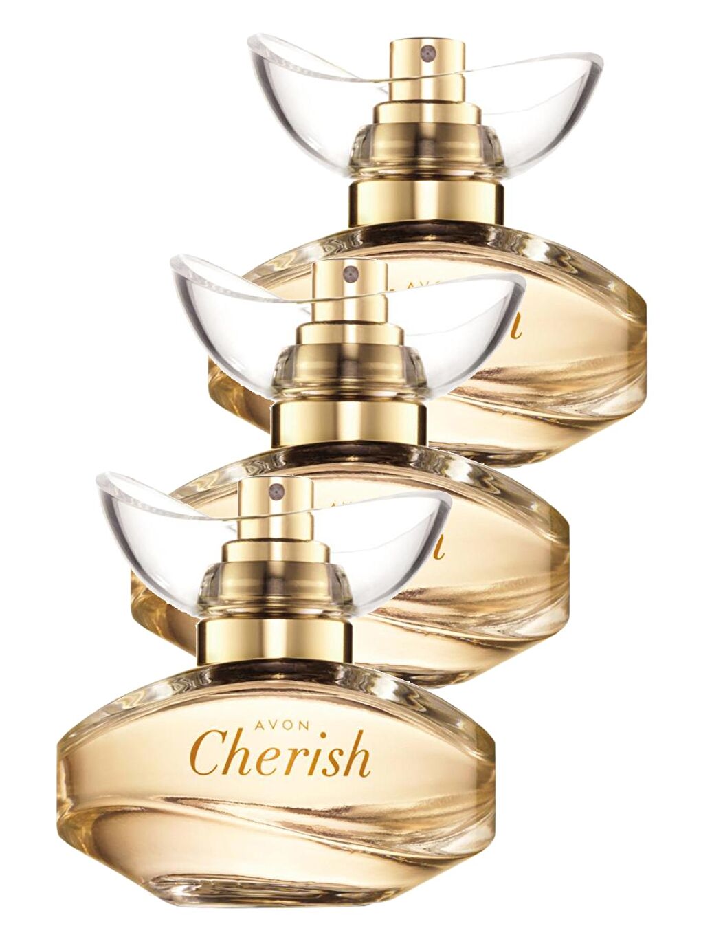 AVON Renksiz Cherish Kadın Parfüm Edp 50 Ml. Üçlü Set