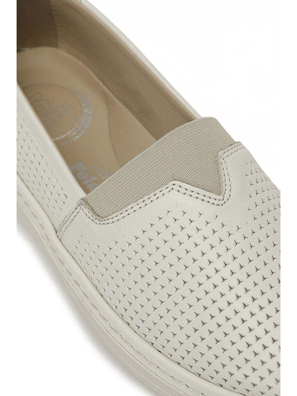 Bej 105430.Z5FX Krem Kadın Düz Ayakkabı-6