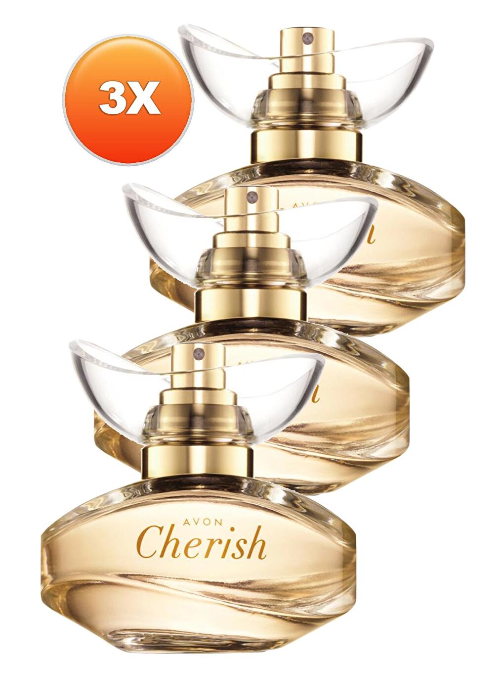 AVON Renksiz Cherish Kadın Parfüm Edp 50 Ml. Üçlü Set - 1