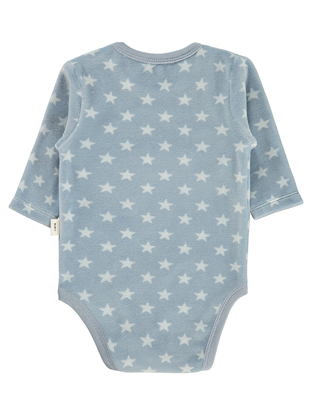 Baby Little Star Nakışlı 1-18 Ay Çıtçıtlı Badi - Mavi-1