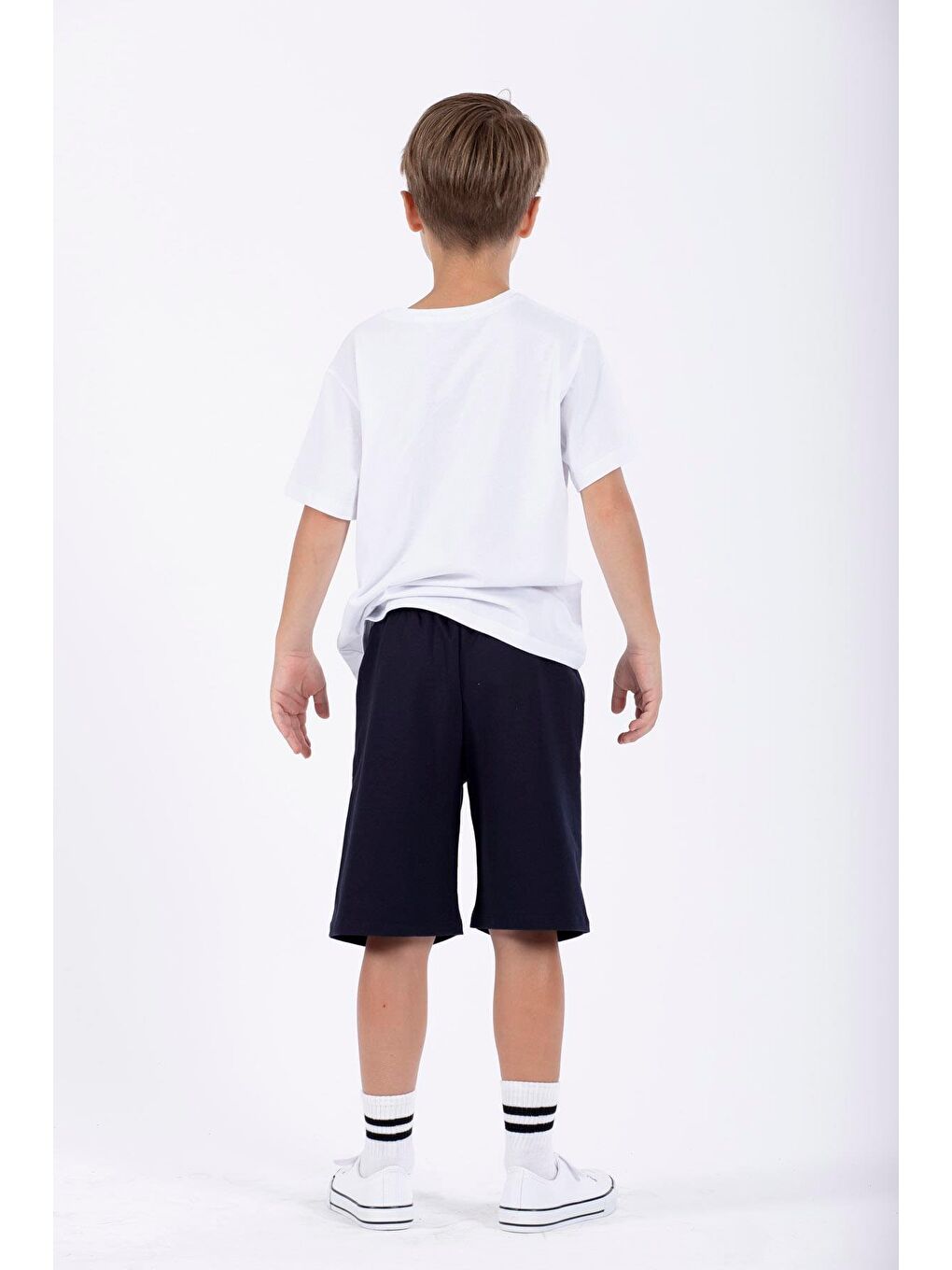 Skate Baskılı Lacivert Renk Erkek Cocuk Kapri-3