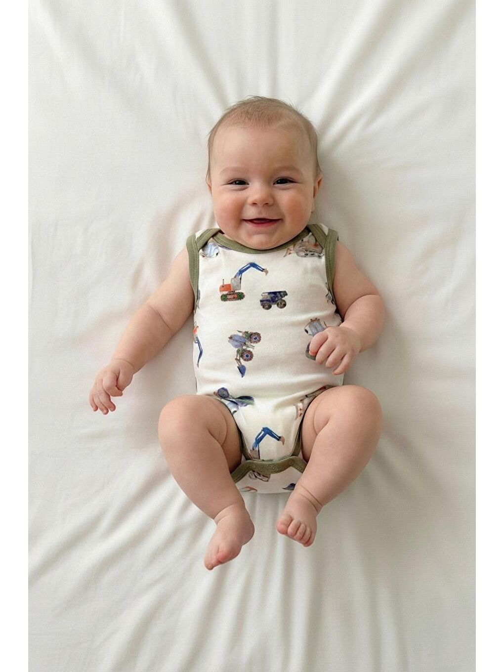 Karışık Work Machine Theme Atlet Badi-1