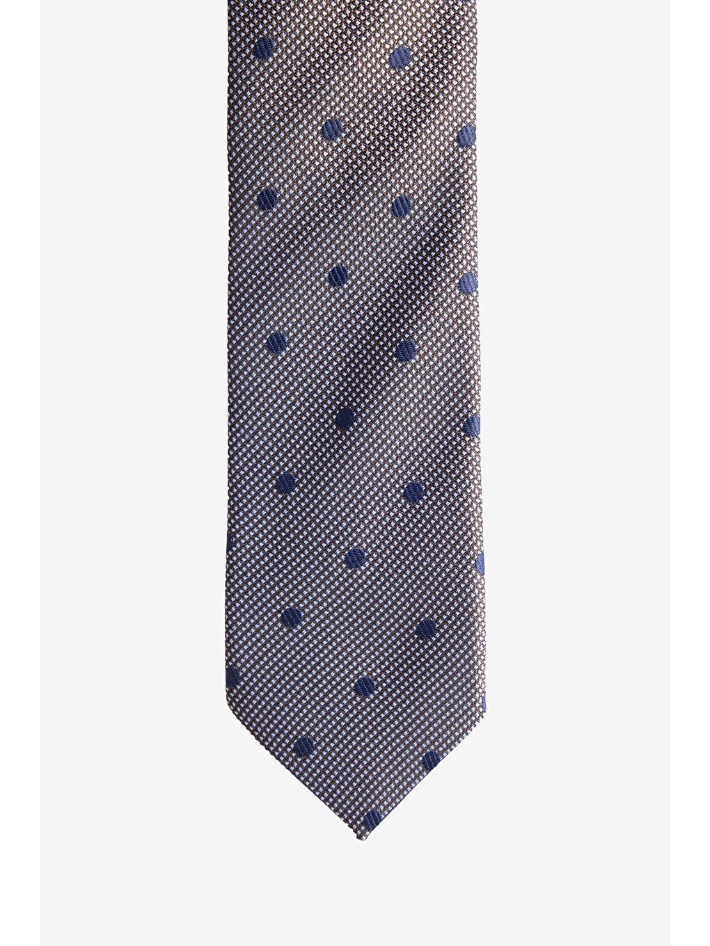 Erkek Lacivert-Gri Kravat-Mendil Set-1